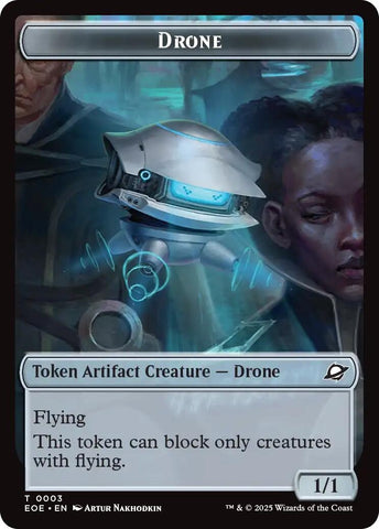 Image for Drone // Lander (0005) Doubled-Sided Token (3 // 5) (Edge of Eternities) - Magic: The Gathering