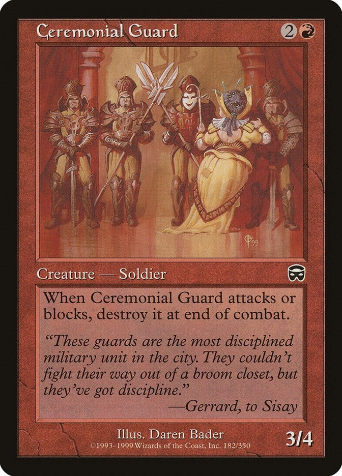 Image for Ceremonial Guard (182) [Mercadian Masques]