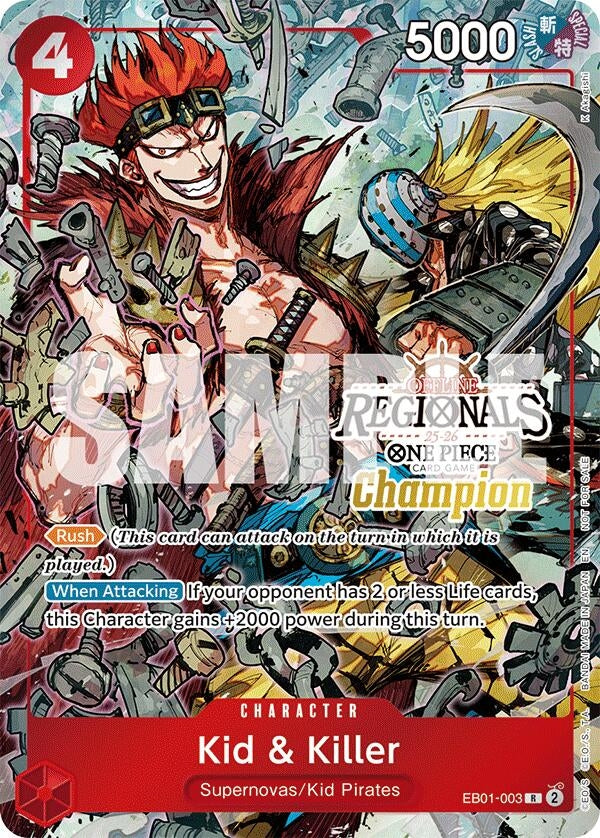 Image for Kid & Killer (Offline Regional Champion Card Set 2025 Vol.2) (EB01-003) - One Piece Card Game