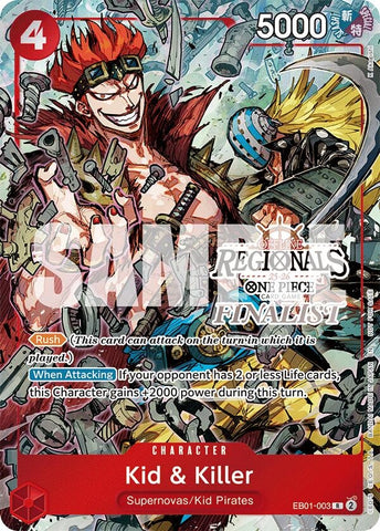 Image for Kid & Killer (Offline Regional Finalist Card Set 2025 Vol.2) (EB01-003) - One Piece Card Game