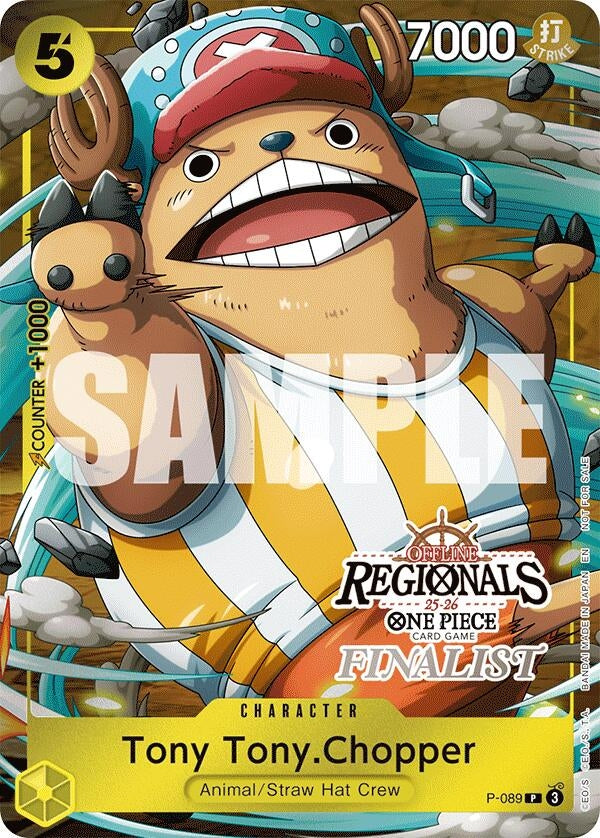 Image for Tony Tony.Chopper (Offline Regional Finalist Card Set 2025 Vol.2) (P-089) - One Piece Card Game