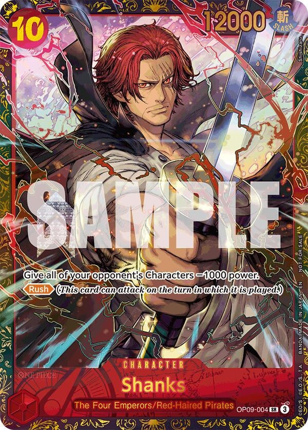 Image for Shanks (Championship 25-26 Offline Regionals Season 2) (OP09-004) - One Piece Card Game
