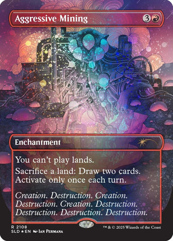 Image for Aggressive Mining (Galaxy Foil) (2108) - Magic: The Gathering