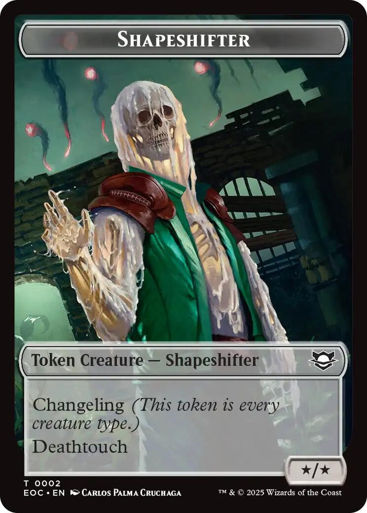 Image for Shapeshifter // Golem (0013) Double-Sided Token (2 // 13) (Commander: Edge of Eternities) - Magic: The Gathering