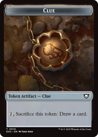 Image for Clue // Beast (0005) Double-Sided Token (10 // 5) (Commander: Edge of Eternities) - Magic: The Gathering