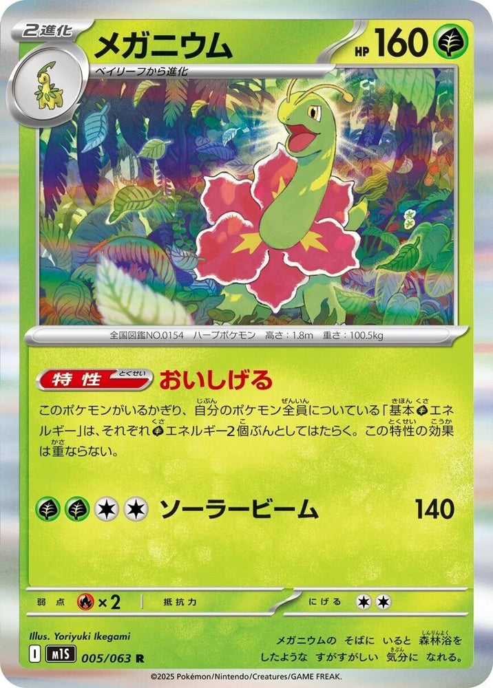 Image for Meganium (005/063) (m1S: Mega Symphonia) - Pokemon Japan
