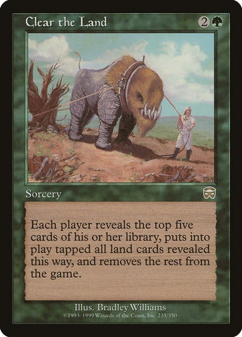 Image for Clear the Land (235) [Mercadian Masques]
