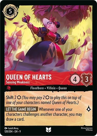 Image for Queen of Hearts - Sensing Weakness (120/204) (Fabled) - Disney Lorcana