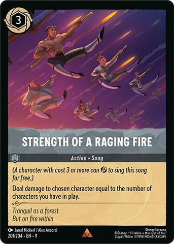Image for Strength of a Raging Fire (201/204) (Fabled) - Disney Lorcana