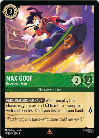 Image for Max Goof - Rebellious Teen (75/204) (Fabled) - Disney Lorcana