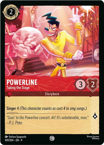 Image for Powerline - Taking the Stage (109/204) (Fabled) - Disney Lorcana
