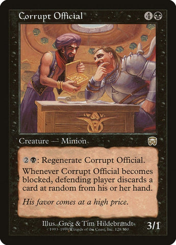 Image for Corrupt Official (128) [Mercadian Masques]