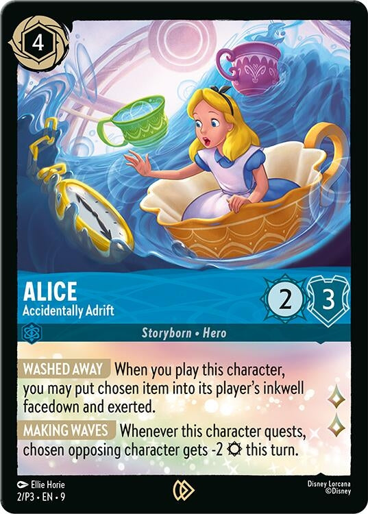 Image for Alice - Accidentally Adrift (2/P3) (Disney Lorcana Promo Cards) - Disney Lorcana