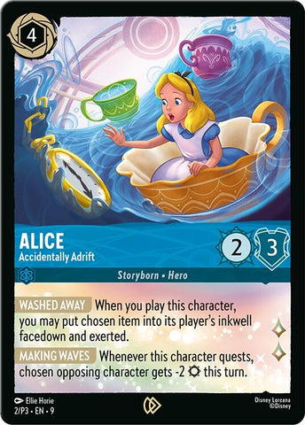 Image for Alice - Accidentally Adrift (2/P3) (Disney Lorcana Promo Cards) - Disney Lorcana