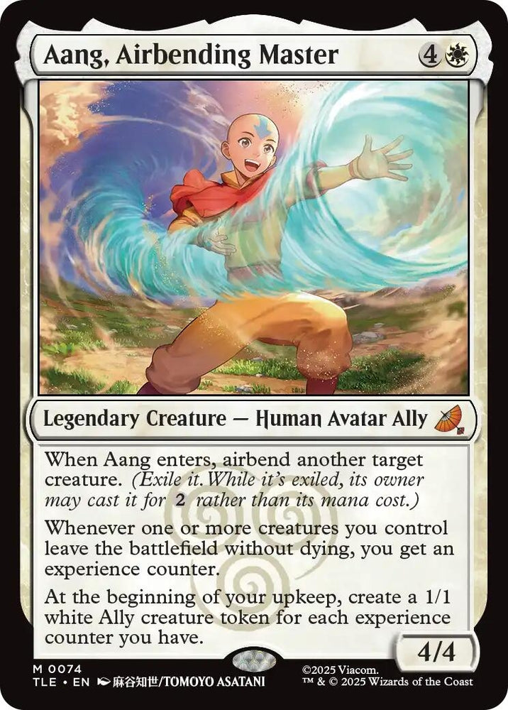 Image for Aang, Airbending Master (74) (Avatar: The Last Airbender: Eternal-Legal) - Magic: The Gathering