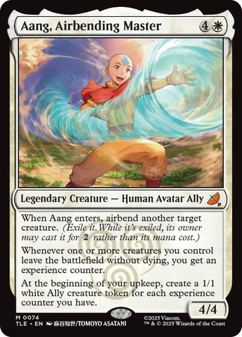 Image for Aang, Airbending Master (74) (Avatar: The Last Airbender: Eternal-Legal) - Magic: The Gathering