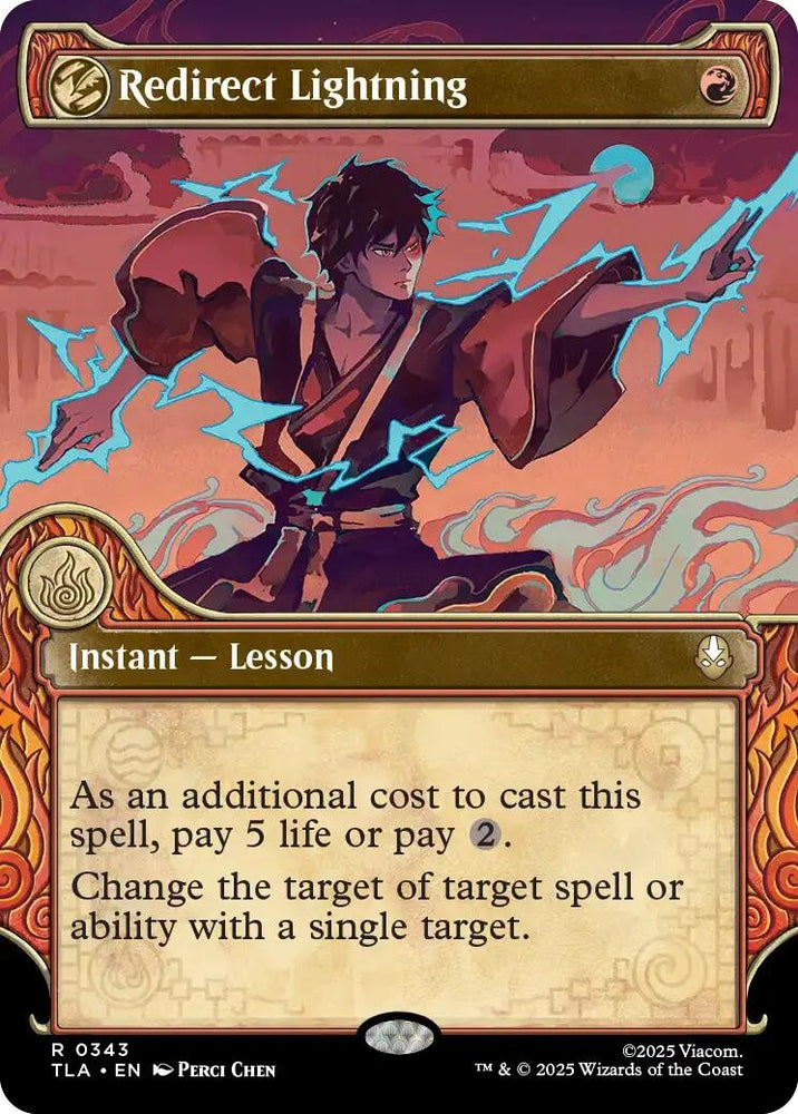 Image for Redirect Lightning (Showcase) (343) (Avatar: The Last Airbender) - Magic: The Gathering
