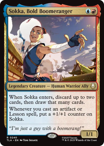 Image for Sokka, Bold Boomeranger (240) (Avatar: The Last Airbender) - Magic: The Gathering