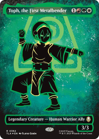 Image for Toph, the First Metalbender (Borderless) (Neon Ink Foil) (362) (Avatar: The Last Airbender) - Magic: The Gathering