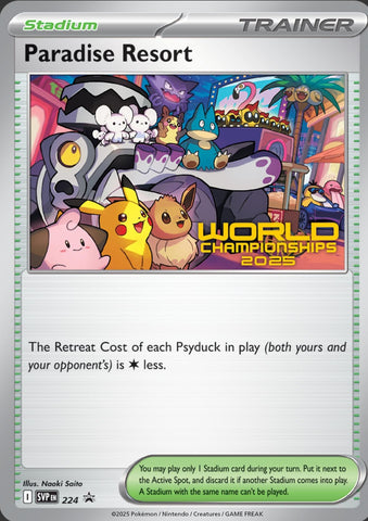 Image for Paradise Resort - 224 (World Championships 2025) (224) (SV: Scarlet & Violet Promo Cards) - Pokemon