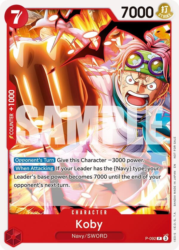 Image for Koby (OP12 Release Event) (P-092) - One Piece Card Game
