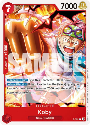 Image for Koby (OP12 Release Event) (P-092) - One Piece Card Game