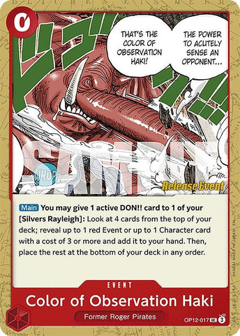 Image for Color of Observation Haki (OP12-017) - One Piece Card Game