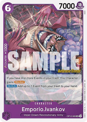 Image for Emporio.Ivankov (065) (OP12-065) - One Piece Card Game