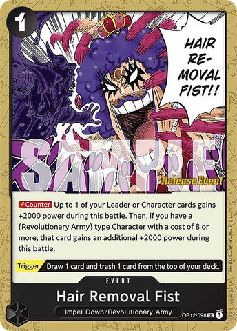 Image for Hair Removal Fist (OP12-098) - One Piece Card Game