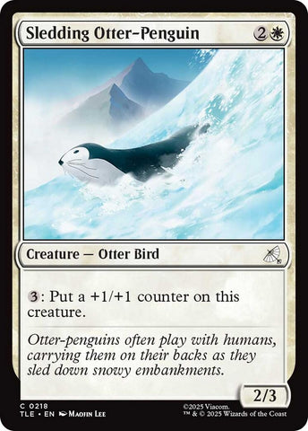 Image for Sledding Otter-Penguin (0218) (218) (Avatar: The Last Airbender: Eternal-Legal) - Magic: The Gathering