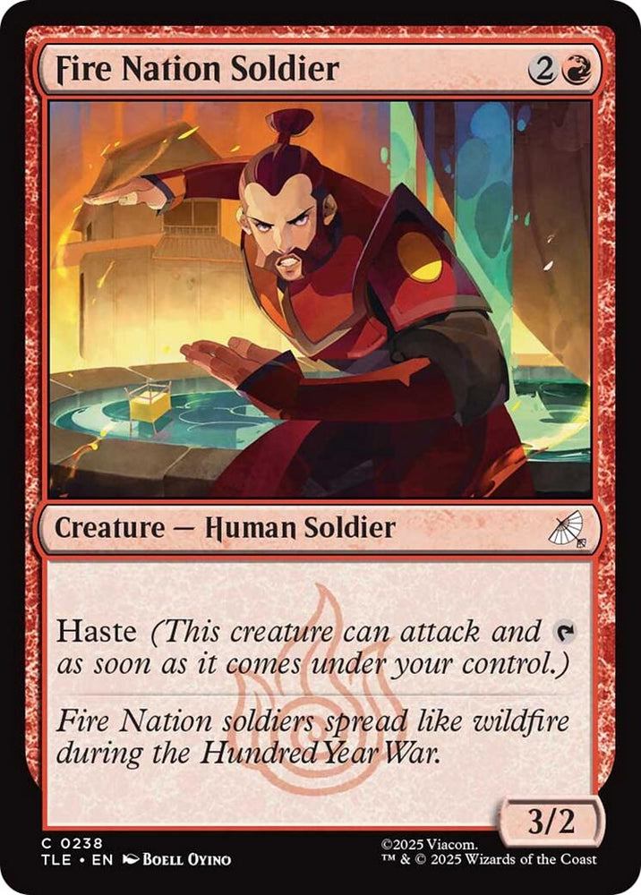 Image for Fire Nation Soldier (238) (Avatar: The Last Airbender: Eternal-Legal) - Magic: The Gathering