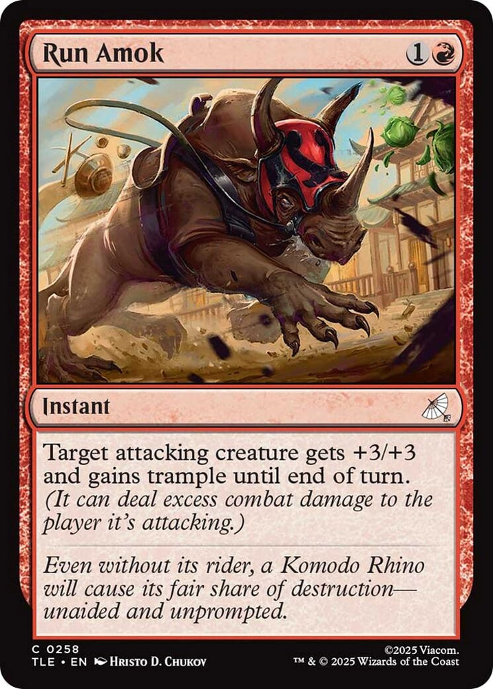 Image for Run Amok (0258) (258) (Avatar: The Last Airbender: Eternal-Legal) - Magic: The Gathering