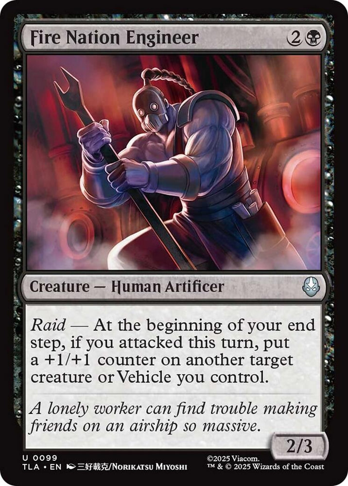Image for Fire Nation Engineer (99) (Avatar: The Last Airbender) - Magic: The Gathering