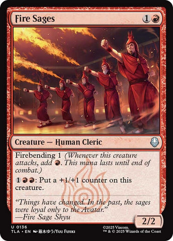 Image for Fire Sages (136) (Avatar: The Last Airbender) - Magic: The Gathering