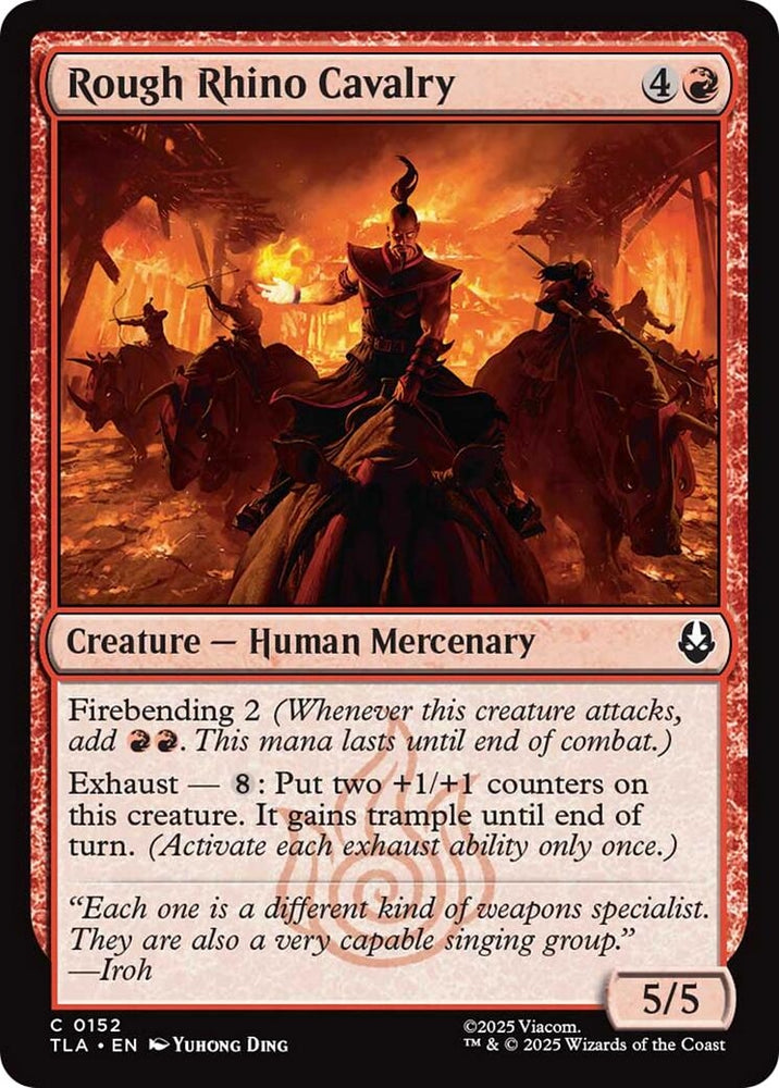 Image for Rough Rhino Cavalry (152) (Avatar: The Last Airbender) - Magic: The Gathering