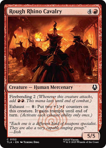 Image for Rough Rhino Cavalry (152) (Avatar: The Last Airbender) - Magic: The Gathering