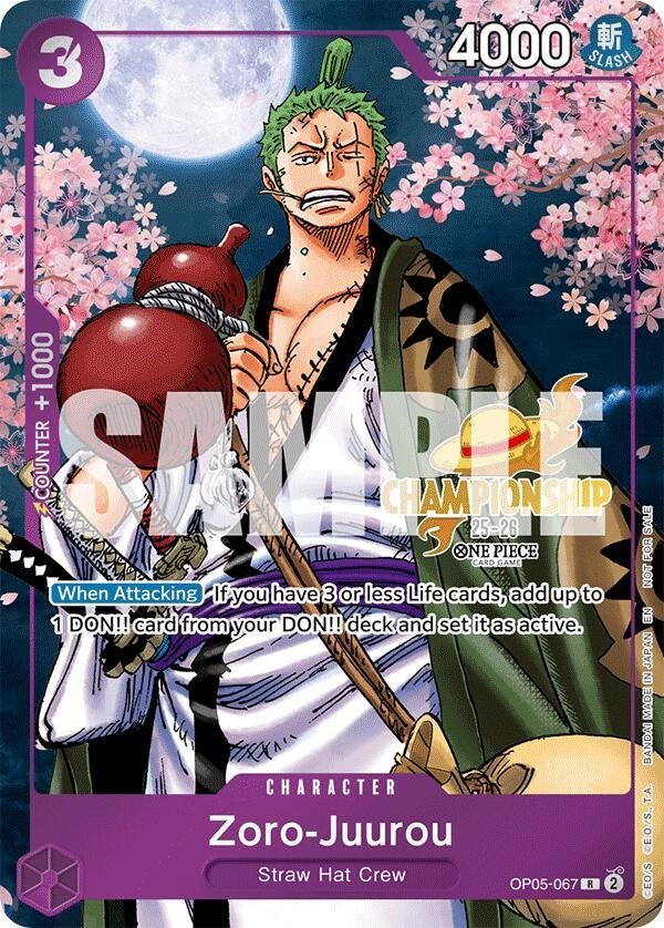 Image for Zoro-Juurou (CS 25-26 Event Pack) (OP05-067) - One Piece Card Game