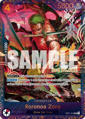 Image for Roronoa Zoro (CS 25-26 3rd Place) (ST21-015) - One Piece Card Game