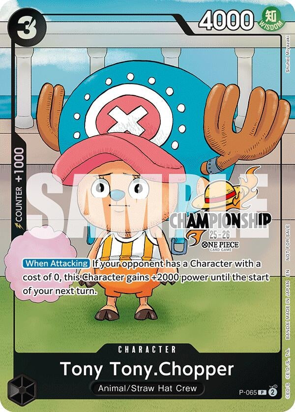 Image for Tony Tony.Chopper (CS 25-26 Event Pack Finalist Ver.) (P-065) - One Piece Card Game