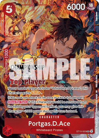 Image for Portgas.D.Ace (CS 25-26 Top Player Pack) (ST15-005) - One Piece Card Game