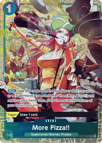 Image for More Pizza!! (Premium Card Collection -Best Selection Vol. 4-) (OP07-037) - One Piece Card Game