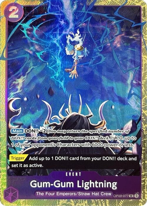 Image for Gum-Gum Lightning (Premium Card Collection -Best Selection Vol. 4-) (OP09-077) - One Piece Card Game