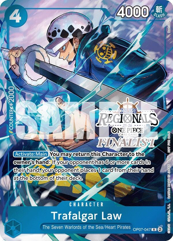 Image for Trafalgar Law (Online Regional Finalist Card Set 2025 Vol.2) (OP07-047) - One Piece Card Game