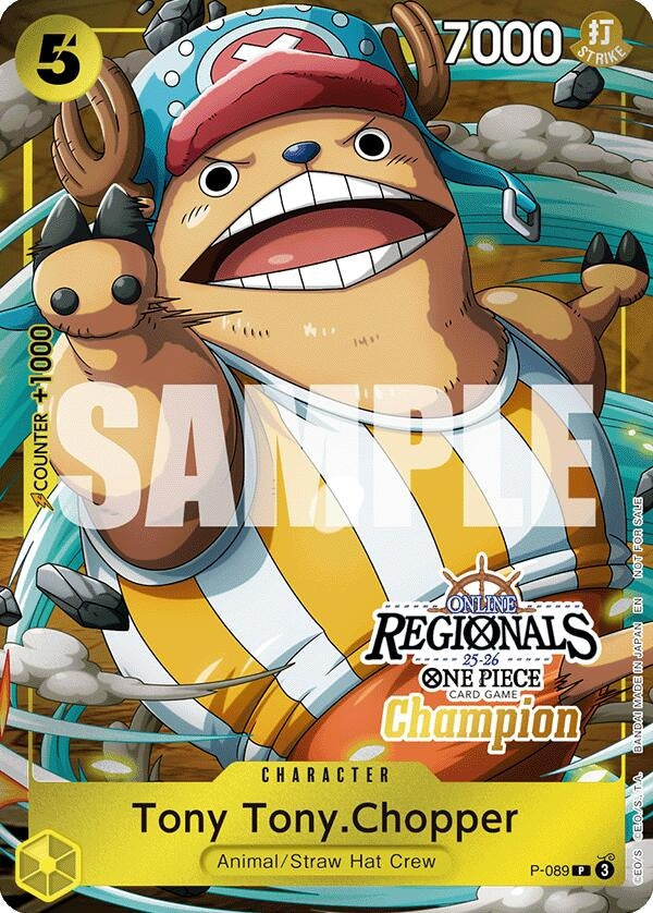 Image for Tony Tony.Chopper (Online Regional Champion Card Set 2025 Vol.2) (P-089) - One Piece Card Game