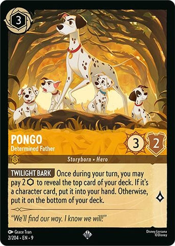 Image for Pongo - Determined Father (2/204) (Fabled) - Disney Lorcana