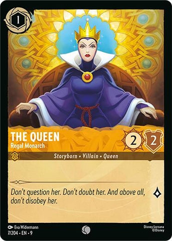 Image for The Queen - Regal Monarch (7/204) (Fabled) - Disney Lorcana