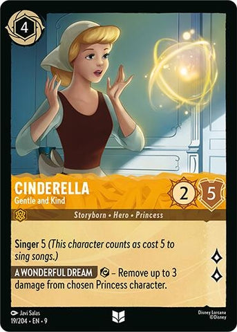 Image for Cinderella - Gentle and Kind (19/204) (Fabled) - Disney Lorcana