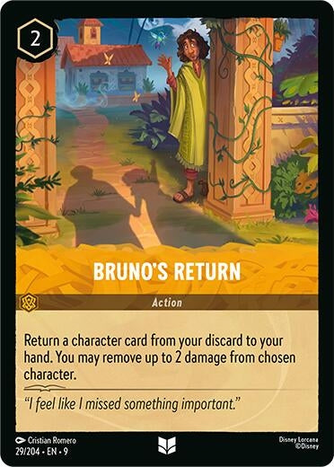 Image for Bruno's Return (29/204) (Fabled) - Disney Lorcana
