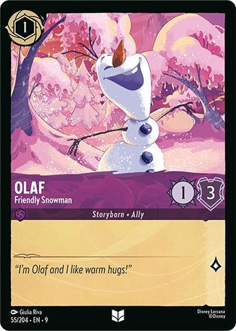 Image for Olaf - Friendly Snowman (55/204) (Fabled) - Disney Lorcana