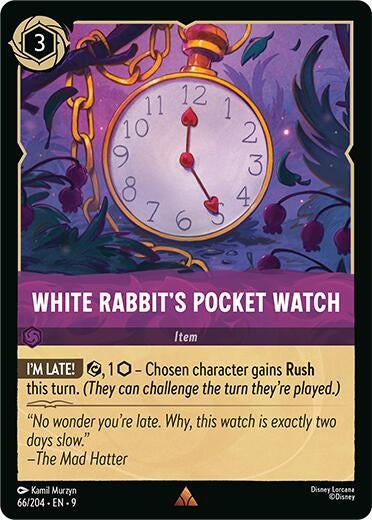 Image for White Rabbit's Pocket Watch (66/204) (Fabled) - Disney Lorcana